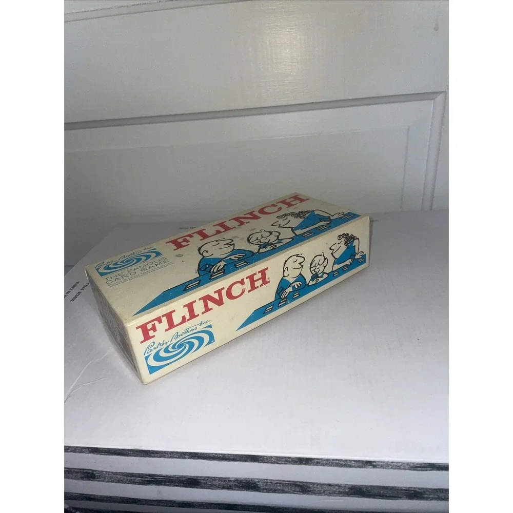Vintage 1963 Flinch Card Game W Full‎ Deck, Original Card Holder & Instructions!
